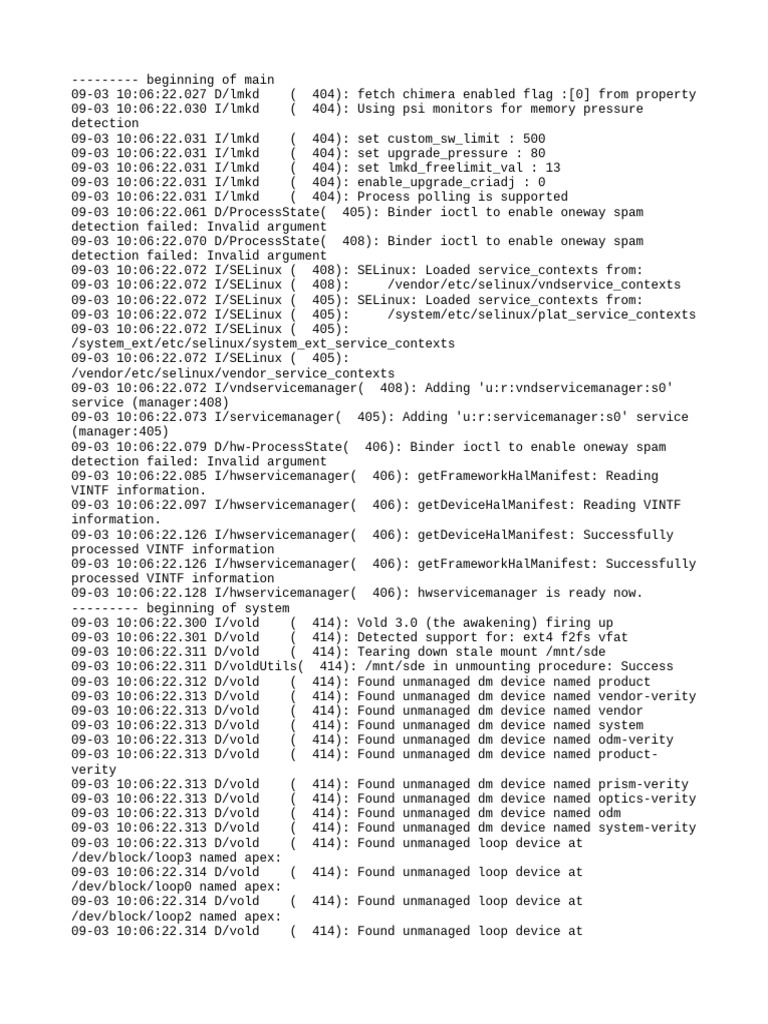 Android System Log Analysis | PDF | Operating System Technology | Computing