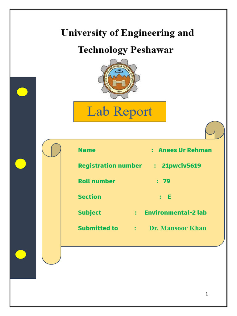 environmental 2 lab report | PDF | Ph | Alkalinity