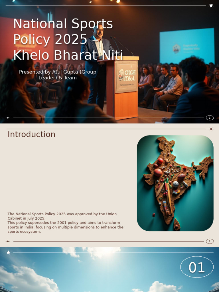 National Sports Policy 2025 - Khelo Bharat Niti | PDF | Governance ...