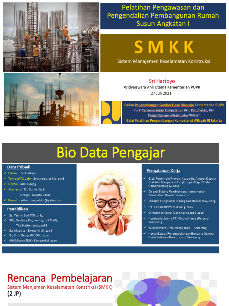 SMKK Sistem Manajemen Keselamatan Konstruksi | PDF