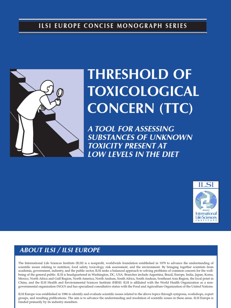 ILSI Threshold of Toxicological Concern Toxicity Toxicology