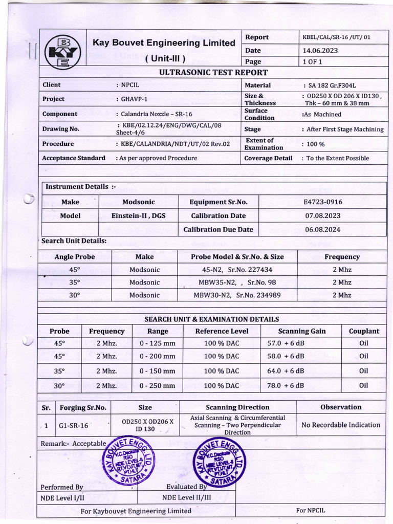 UT Report-1 | PDF