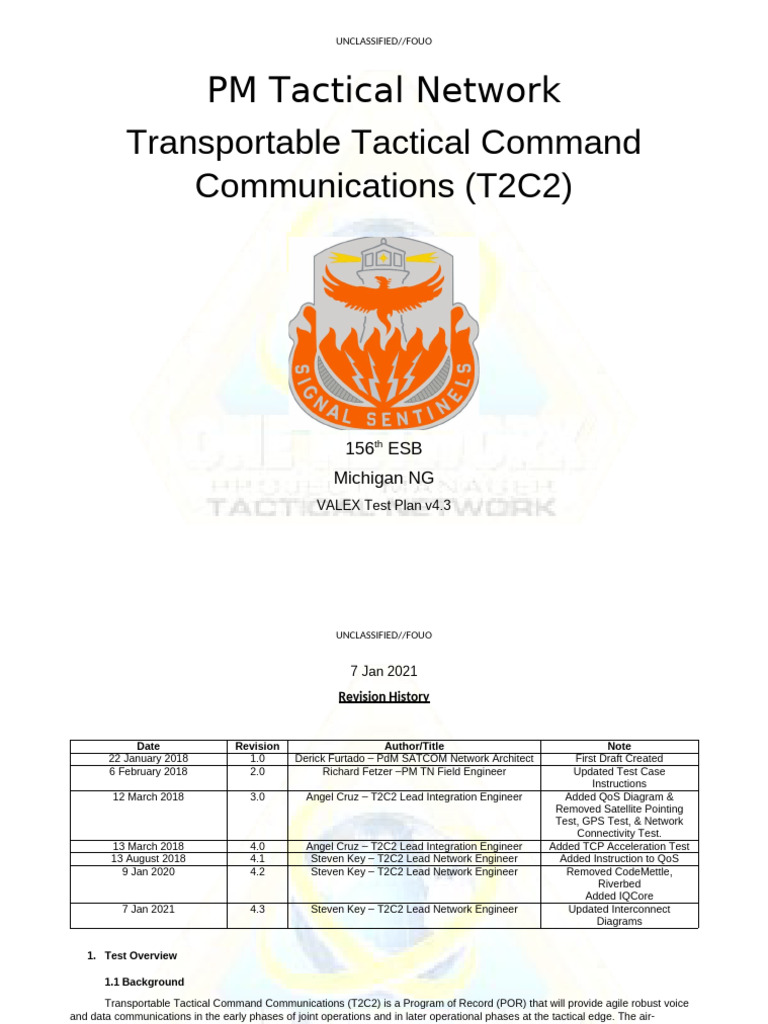 156 ESB T2C2 VALEX Test Plan | PDF | Voice Over Ip | Telecommunications