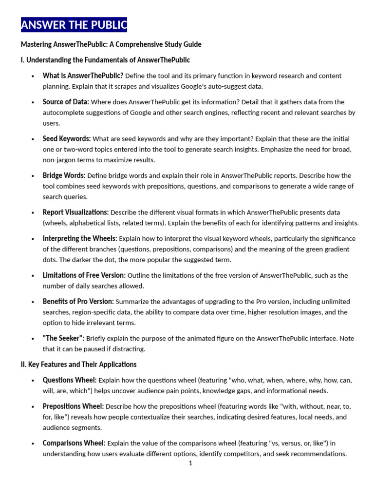 ANSWER THE PUBLIC (AutoRecovered) | PDF | Search Engine Optimization