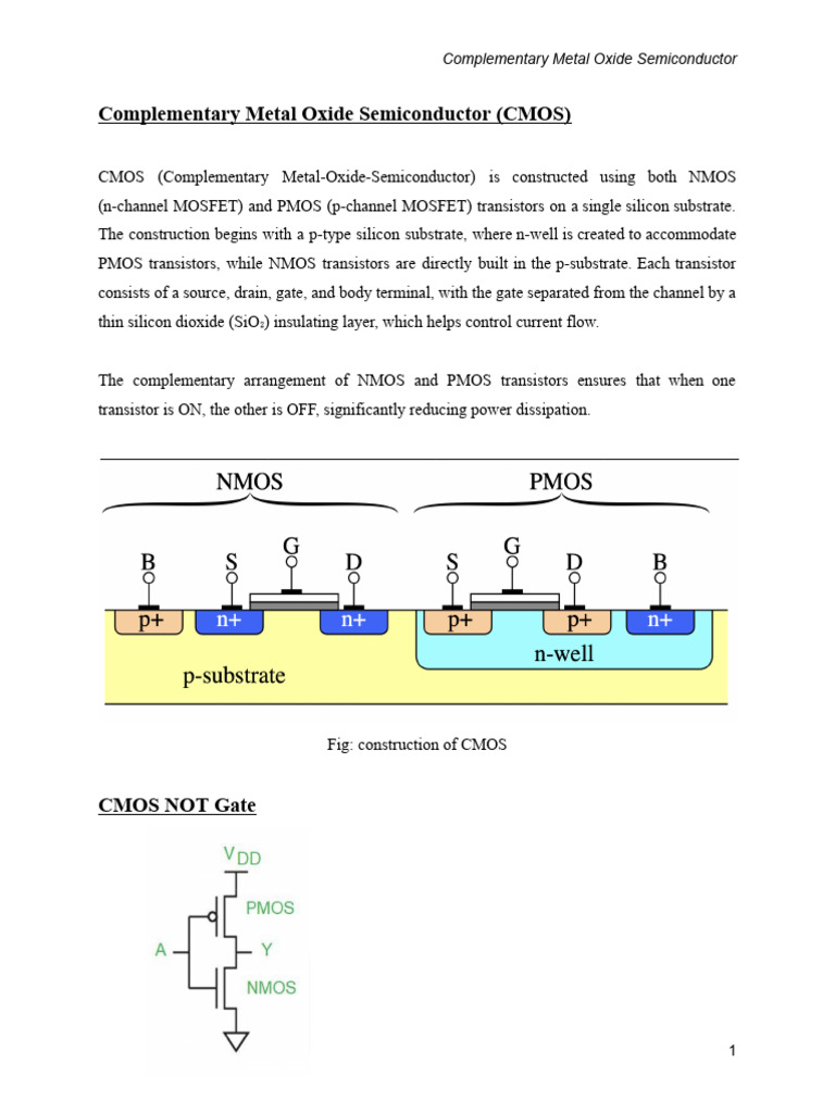 Cmos (1) | PDF | Mosfet | Cmos