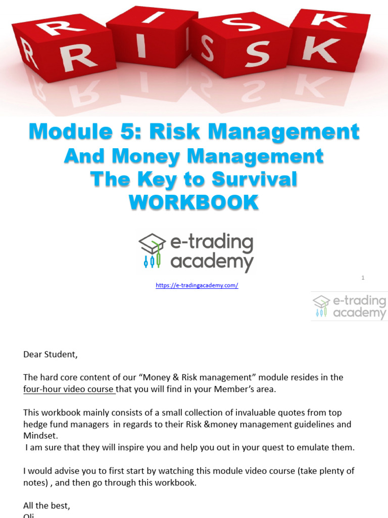 Module+5+ RM+&+MM +PDF+Workbook | PDF | Risk | Investing