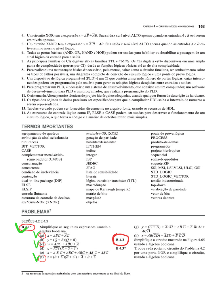 Exercicios Aulas 4 e 5 | PDF