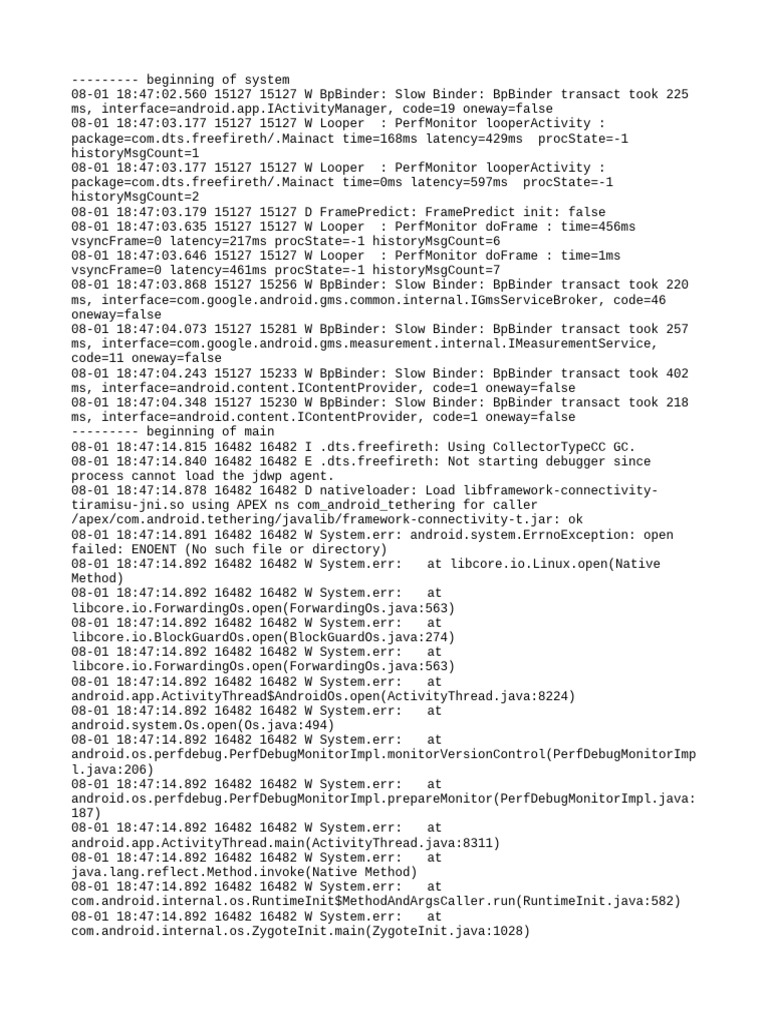 Android App Performance Logs Analysis | PDF | Java (Programming ...