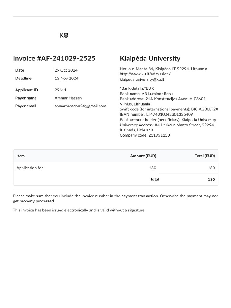 Invoice #AF 241029 2525 | PDF