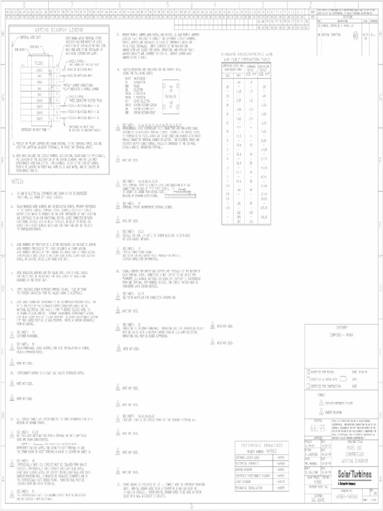 Solar Turbine Mars 100 Schematic 49983 | PDF