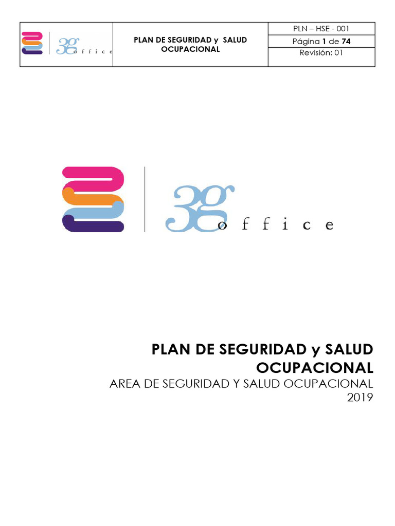 Plan de Seguridad y Salud Ocupacional | PDF | Seguridad y salud ...