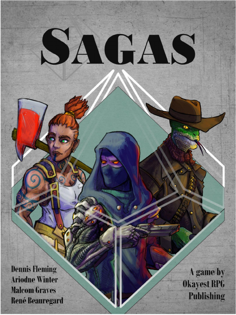 SAGAS TTRPG Cheat Sheet Guide | PDF | Gaming | Role Playing Games