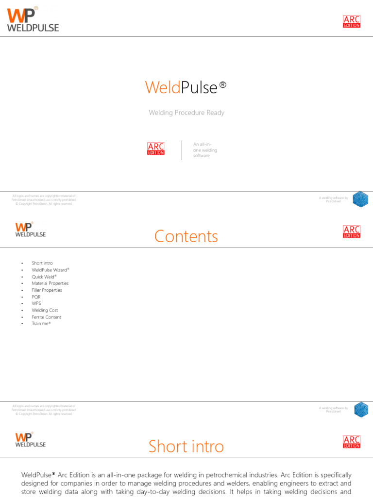 WeldPulse®: All-in-One Welding Software | PDF | Welding | Construction