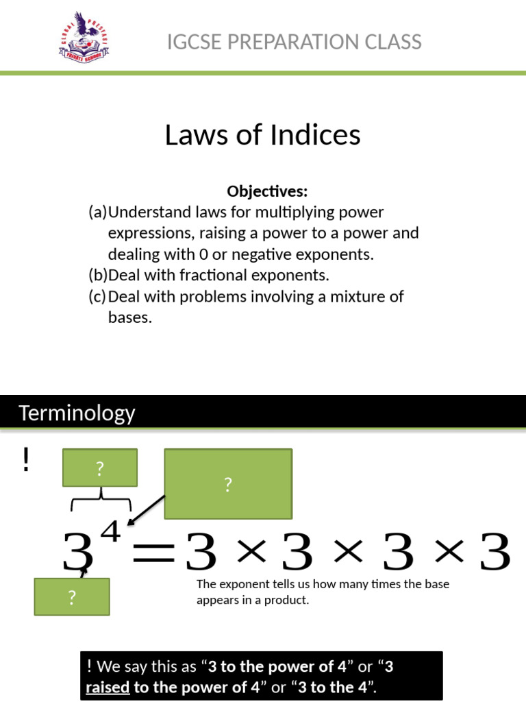 Multiplying Fractional Indices Explained | PDF | Exponentiation ...