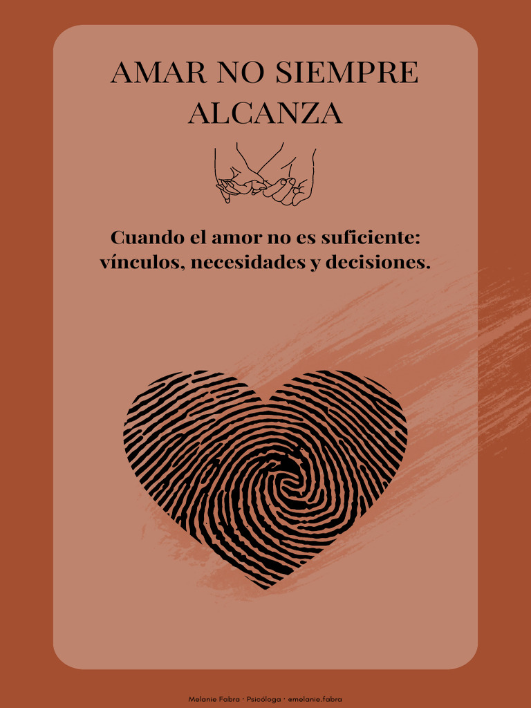 El amor no siempre es suficiente | PDF | Amor | Las emociones