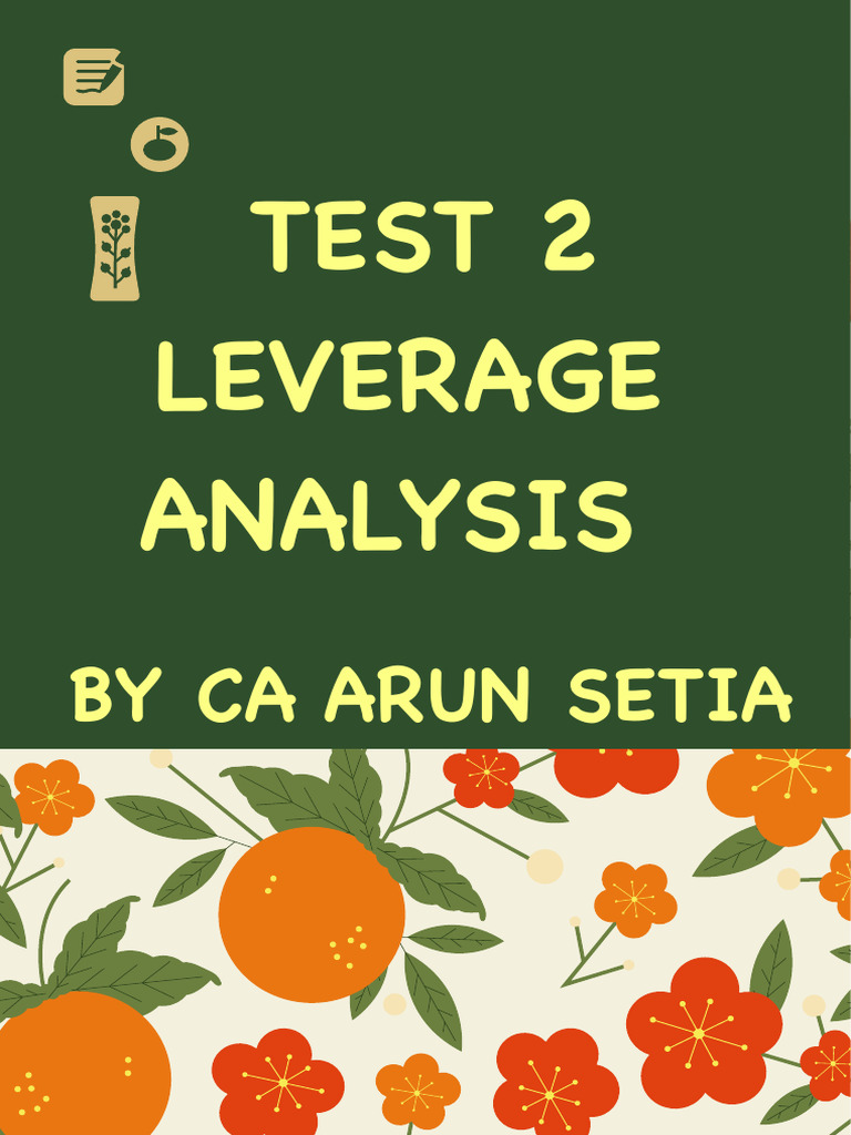 Leverage Analysis Test | PDF