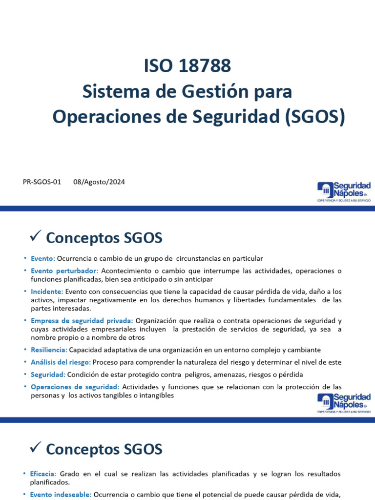 ISO 18788: Gestión de Seguridad Privada | PDF | Valores | Derechos humanos