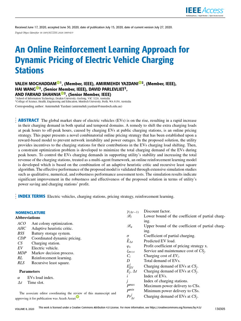 An Online Reinforcement Learning Approach For Dynamic Pricing of ...