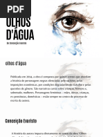 Resumo de "Olhos d'água" de Evaristo | PDF