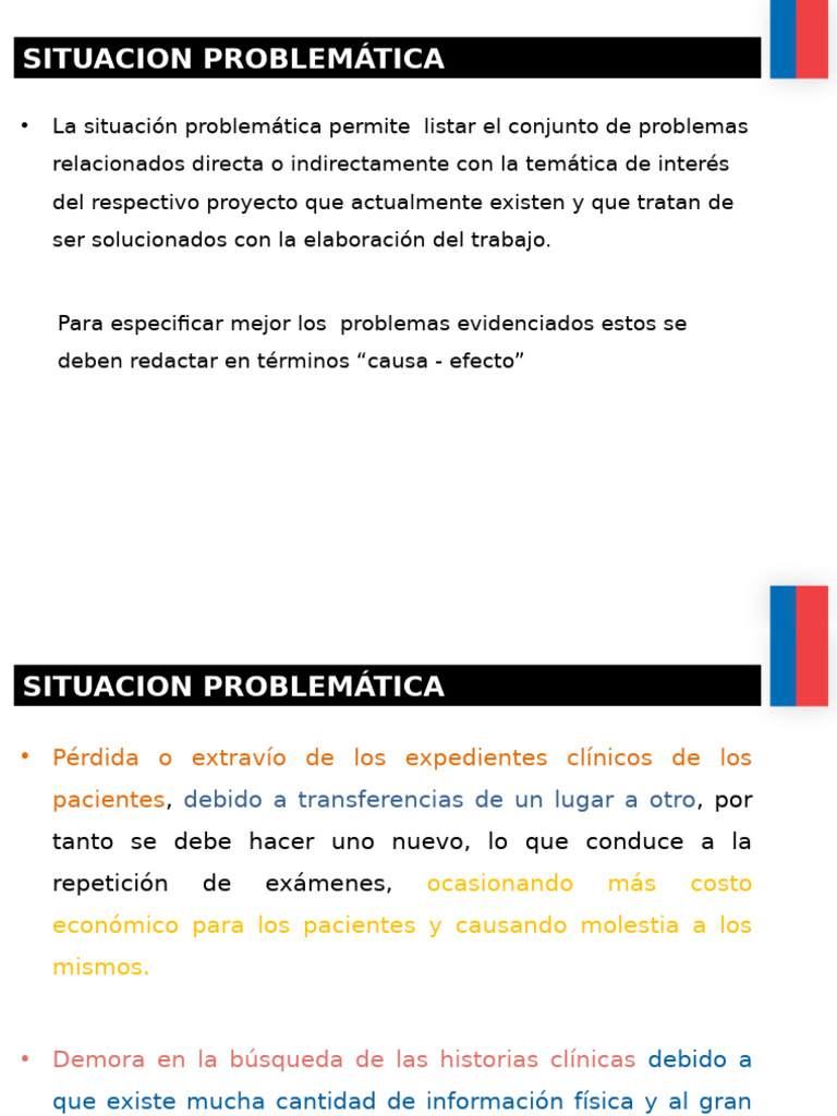 Taller II Situacion Problemática, Problema Central | PDF