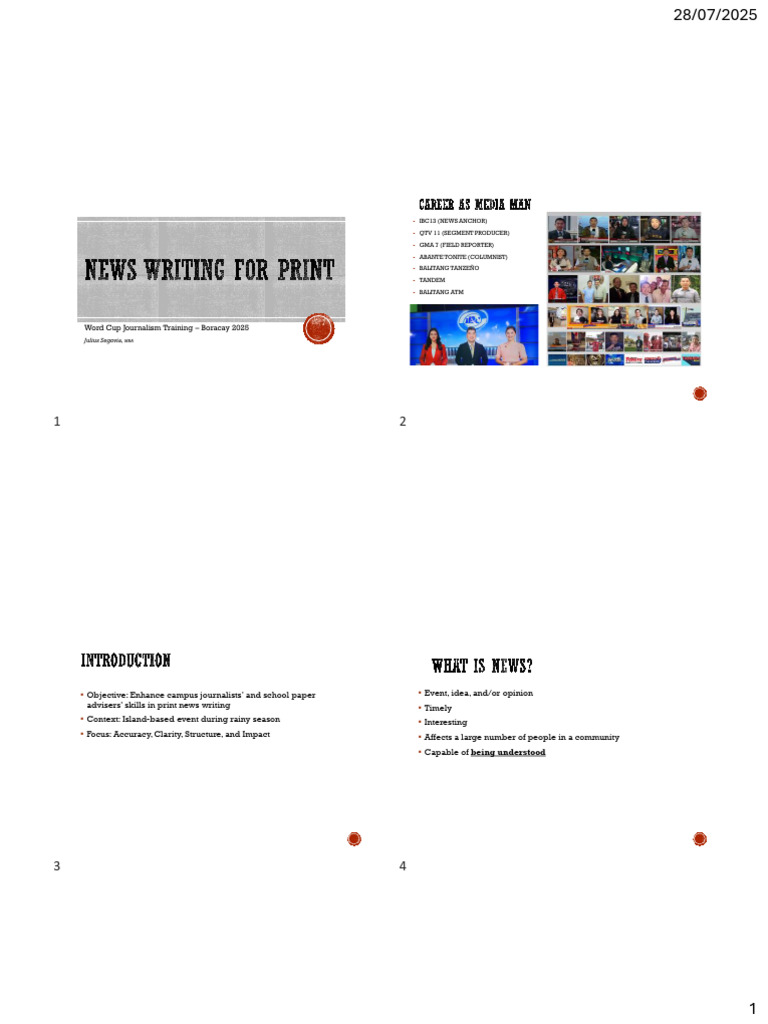 News Writing Techniques for 2025 | PDF