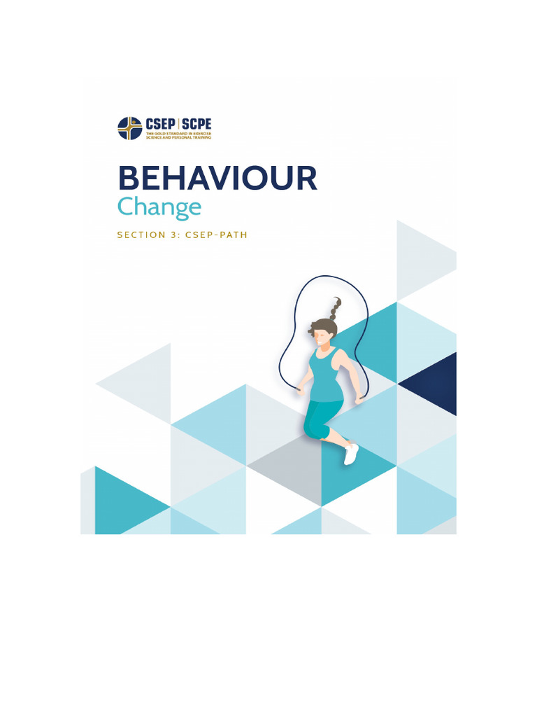 CSEP-PATH® Behaviour Change Guide | PDF | Self Efficacy | Social Psychology