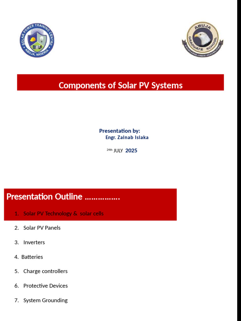 Solar PV System Components Overview | PDF | Photovoltaic System ...