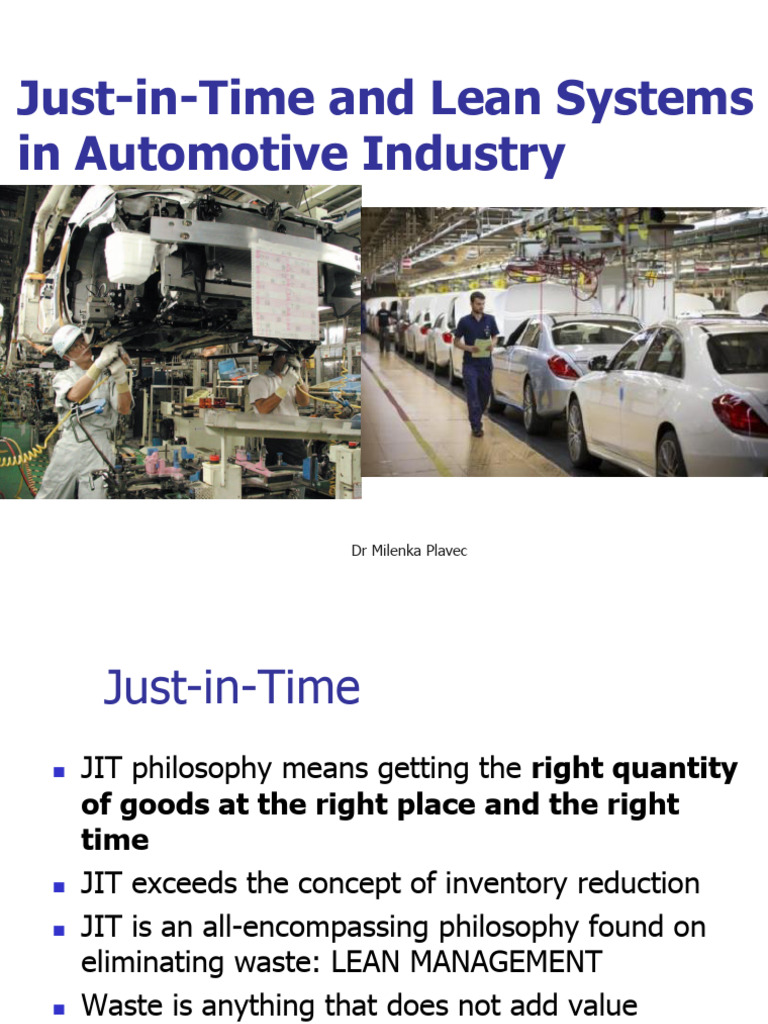 3 Just In-Time and Lean Systems | PDF | Lean Manufacturing | Secondary ...
