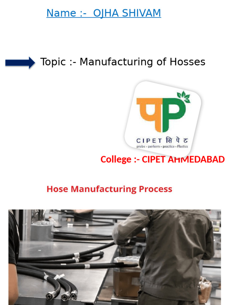 Hose Manufacturing Process Overview | PDF