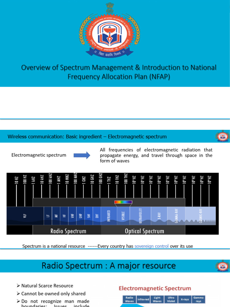 Spectrum Management & NFAP Overview | PDF | Radio Spectrum | Radio
