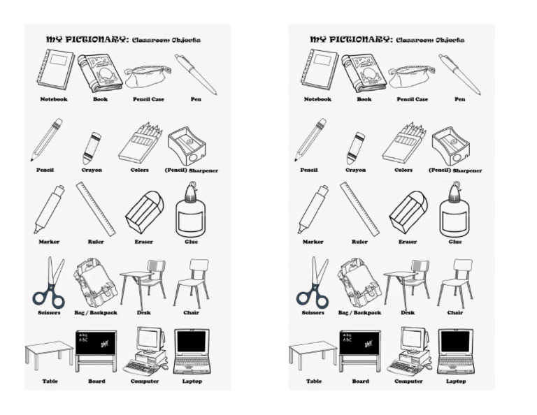 1ro School Objects | PDF