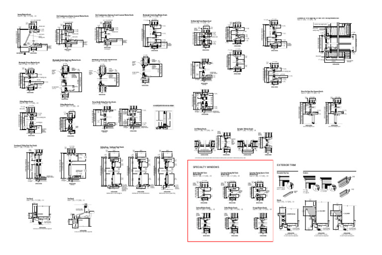 Window Detail Specifications Guide | PDF | Window | Building Engineering
