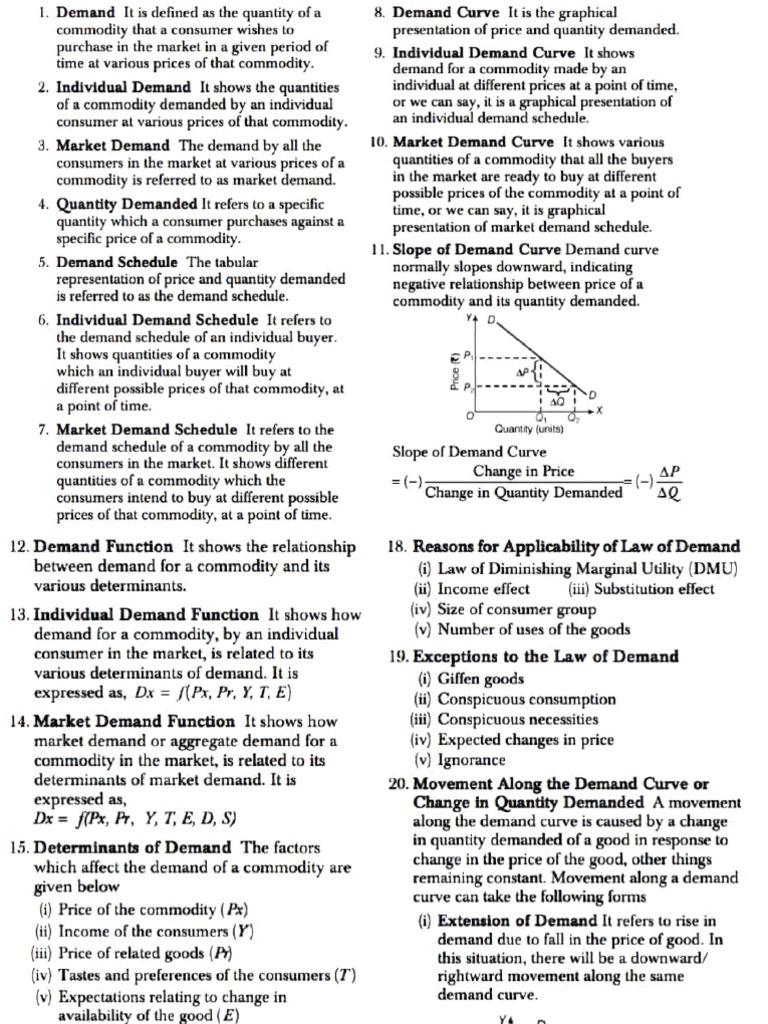 Demand Curve Flashcard | PDF | Demand | Demand Curve