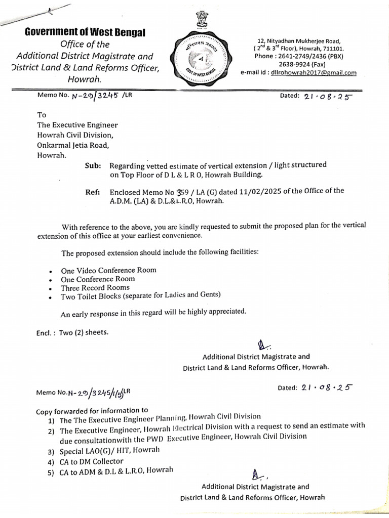 Letter To PWD Civil | PDF