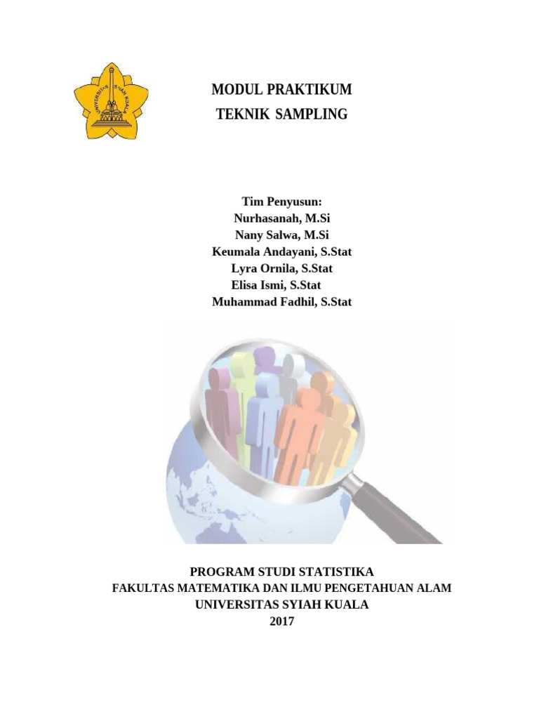 Modul Praktikum Teknik Sampling Statistika | PDF