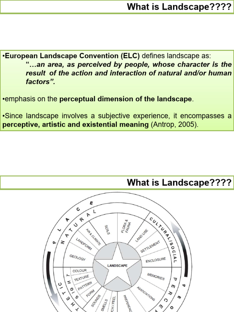 Understanding Landscape and Planning | PDF | Landscape | Atmosphere Of ...