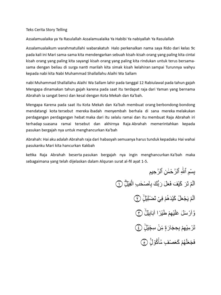 Teks Cerita Story Telling | PDF