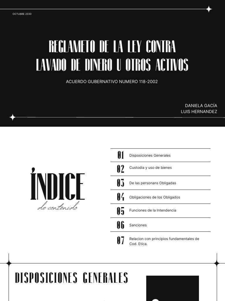 Reglamento Ley Contra Lavado de Dinero | PDF | Bancos | Auditoría