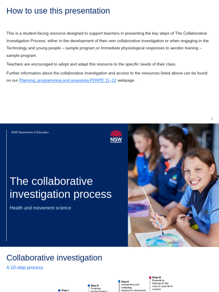 Pdhpe Hms Y11 Collaborative Investigation Process | PDF | Creative ...