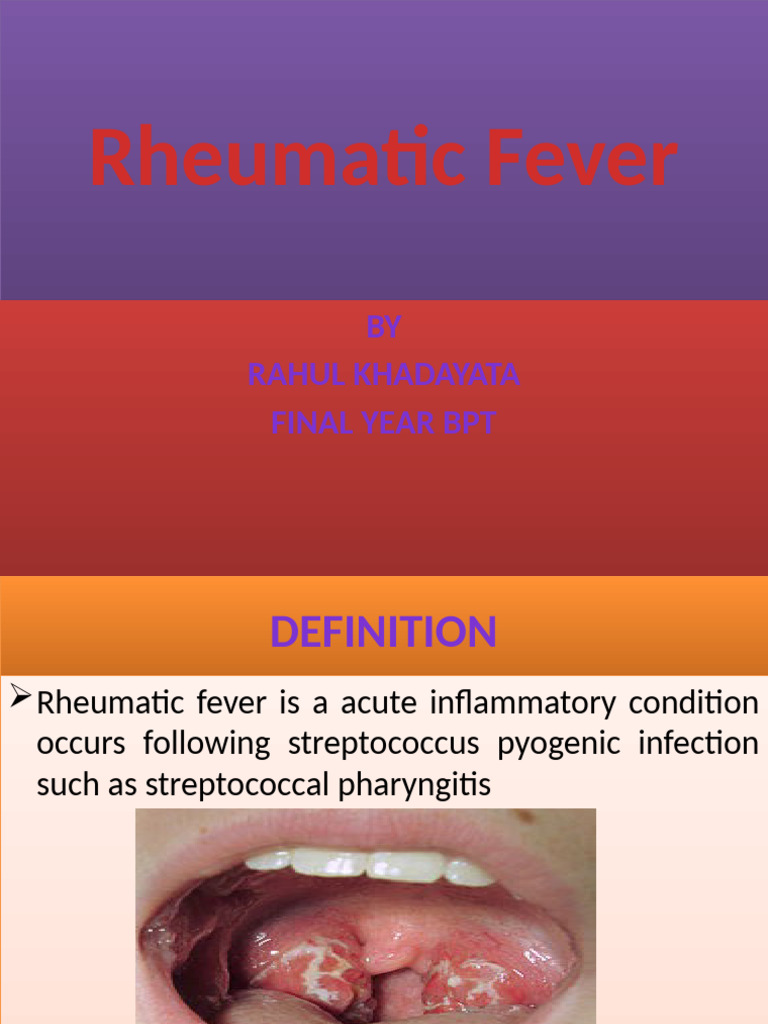 Understanding Rheumatic Fever Symptoms | PDF | Diseases And Disorders ...