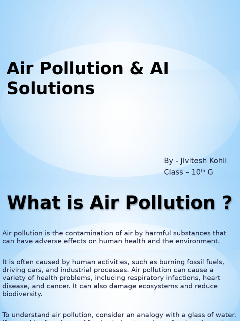 AI Solutions for Air Pollution Control | PDF | Air Pollution ...
