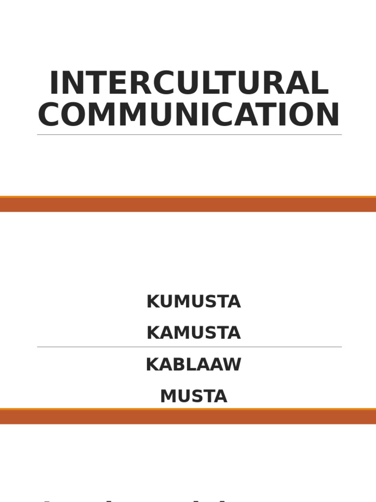 Intercultural Communication Insights | PDF