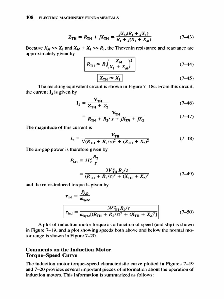 Induction Motor Torque-Speed Characteristics | PDF | Electric Motor ...