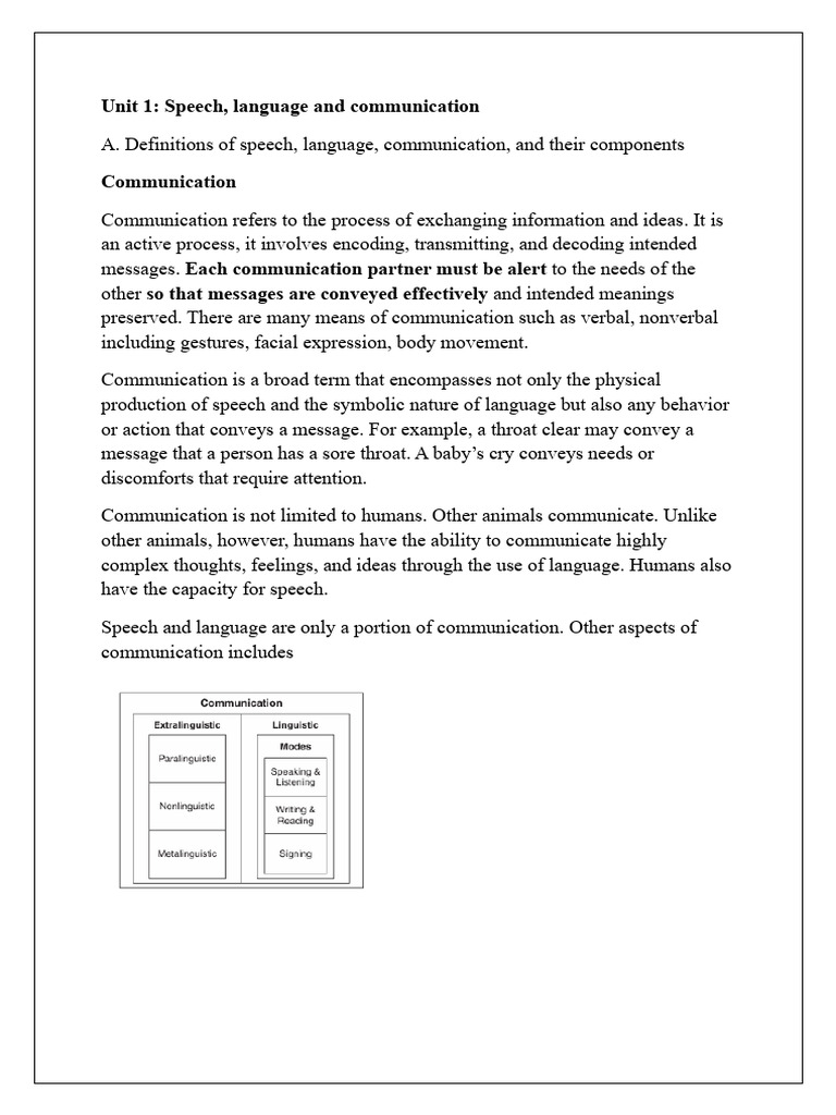 Understanding Speech and Communication | PDF | Multilingualism ...
