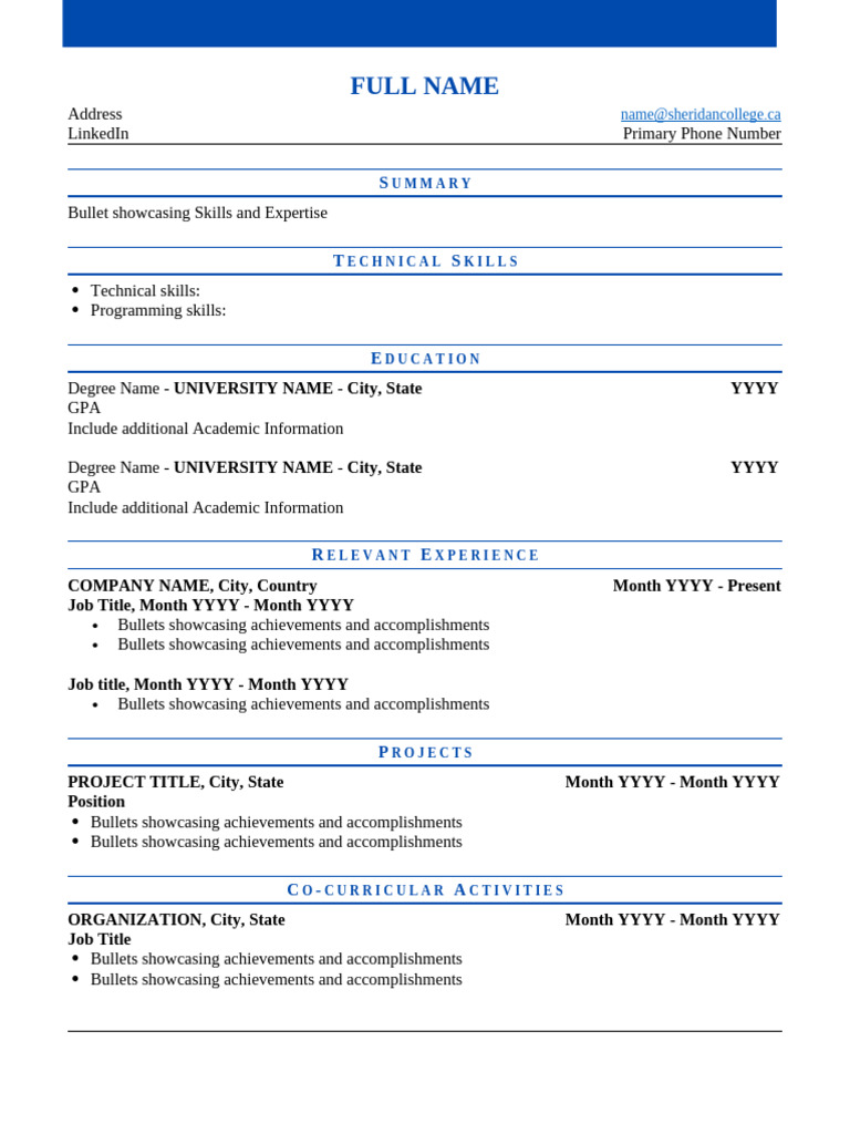 Best CV Templates for 2025 | PDF