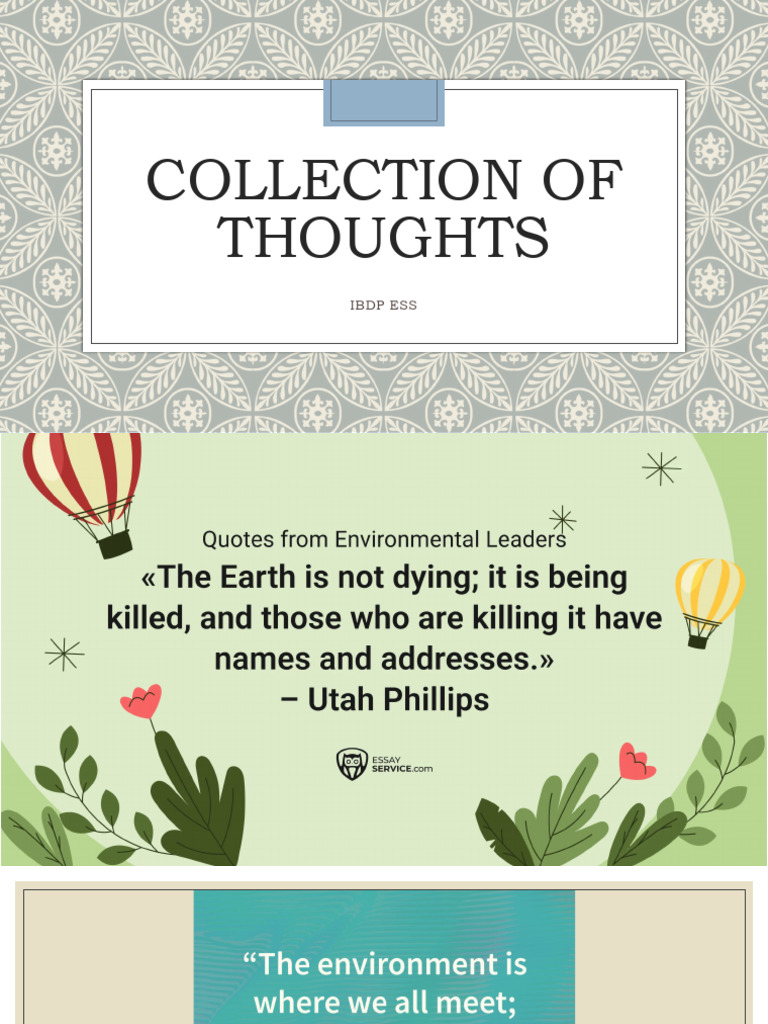 Collection of Thoughts | PDF
