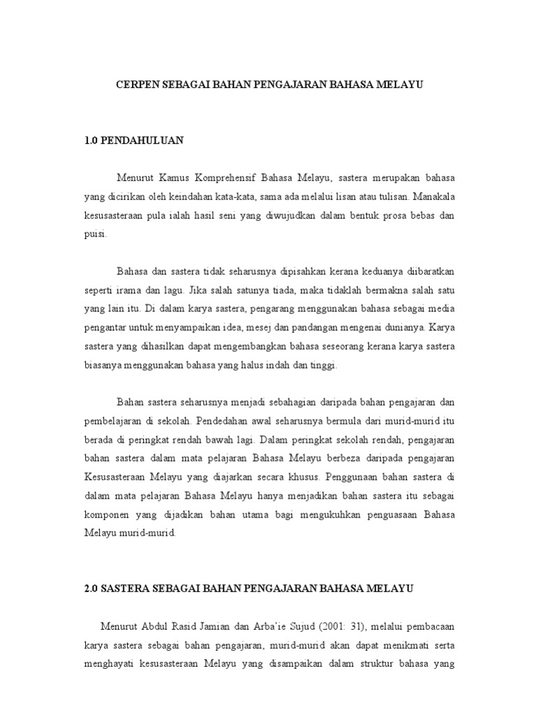 Assment Bahasa Melayu Pdf