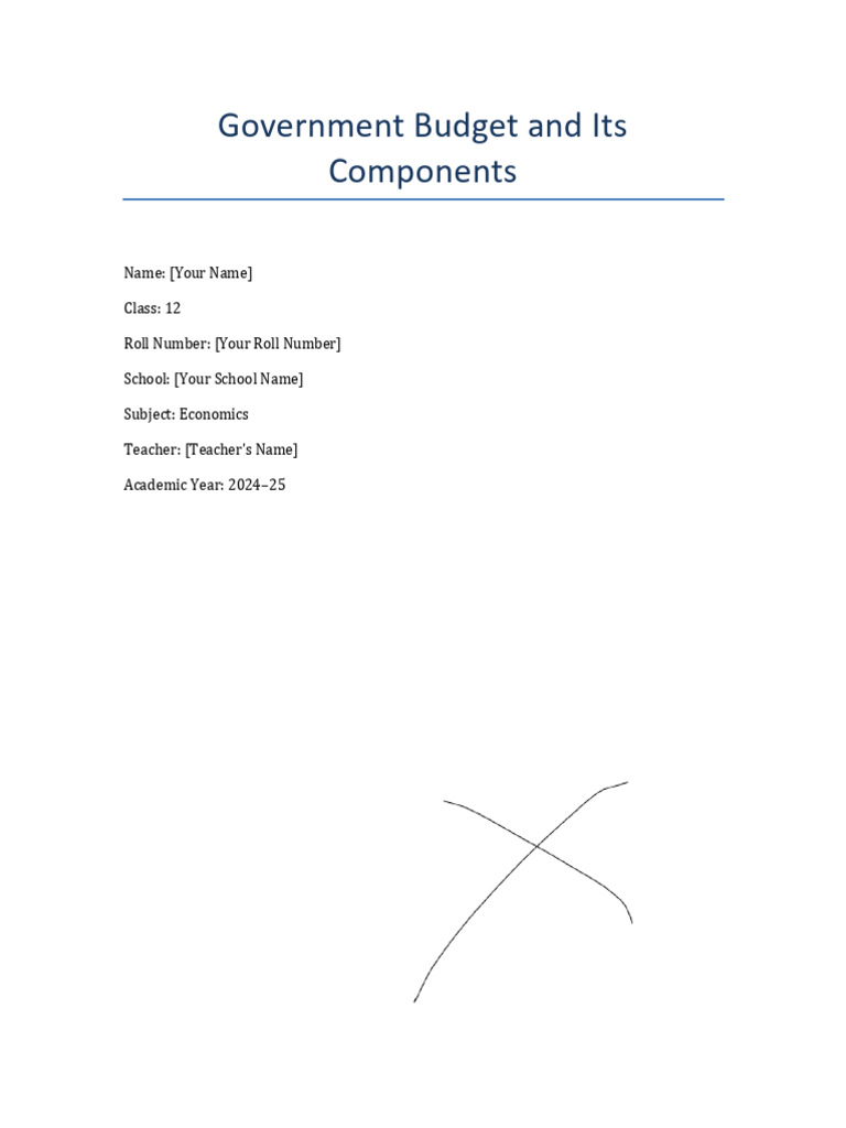 Government Budget Project Overview | PDF | Government Budget Balance ...