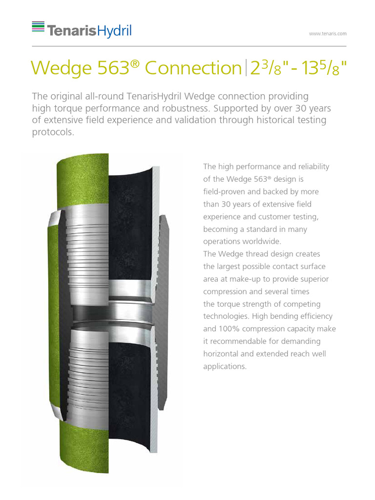 Wedge 563® Connection Overview | PDF | Pipe (Fluid Conveyance ...