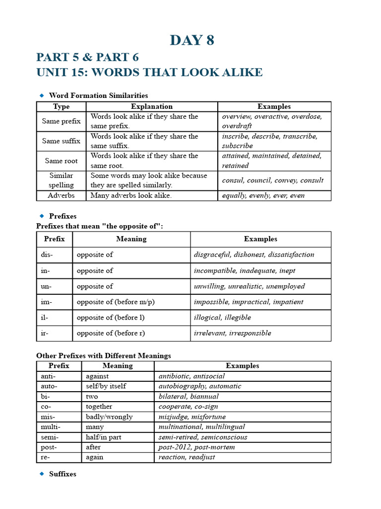 Word Formation and Similarities | PDF | Computer Network | Automation